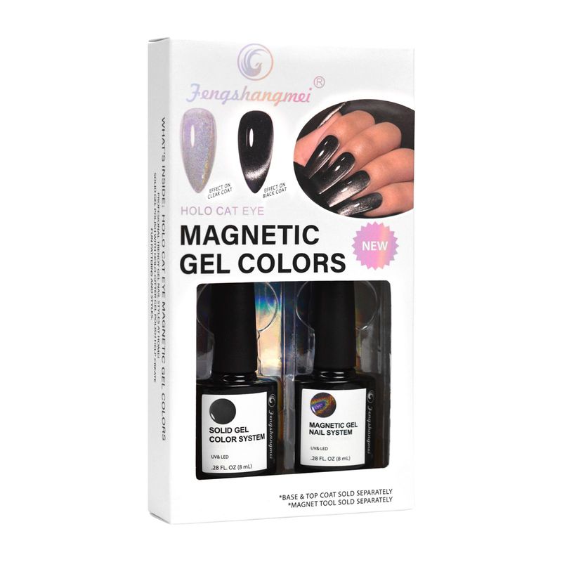 FSM FSM Set de Gel Magnético Ojo de Gato Holográfico Negro - FSM-SET02 ...